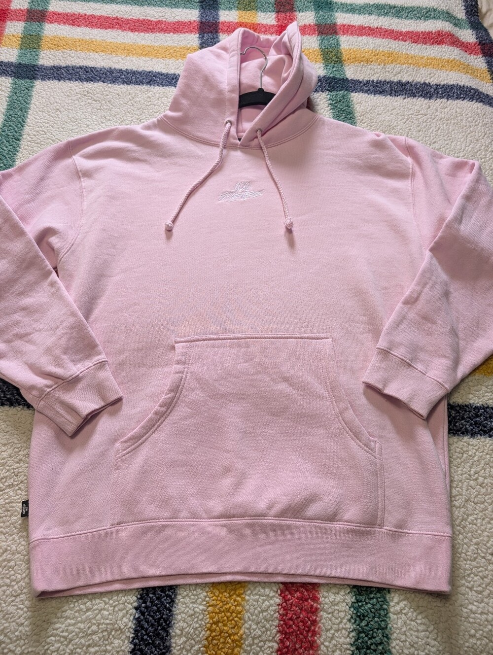 Men's Light Pink Pullover Hoodie Sweatshirt